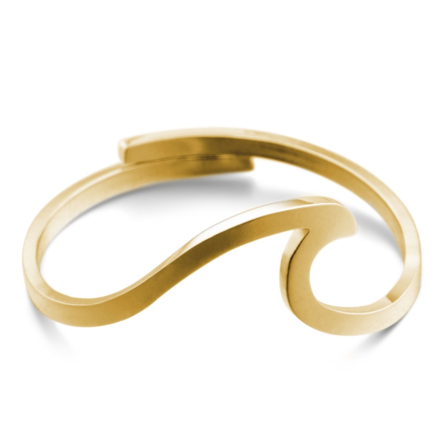 Heideman Fingerring Montis goldfarben (Ring, 1-tlg., inkl. Geschenkverpackung), Ring mit Welle