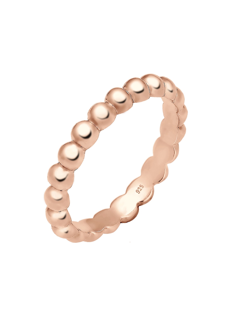 Elli Stacking Stapelring Trend Blogger 925 Silber Roségoud