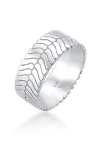 Elli Dames Band Ring Bones Trend Blogger Chunky in 925 Sterling Zilver