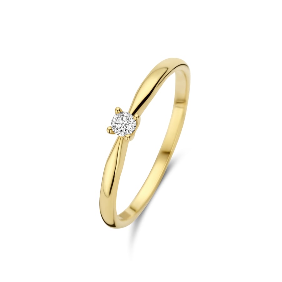 Isabel Bernard De la Paix Celesse 14 karaat gouden ring | diamant 0.07 ct | - Goud