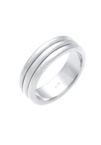 Elli PREMIUM Dames Band Koppel Huwelijksceremonie Basic Minimaal Elegant van 925 Sterling Zilver