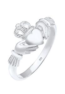 Elli Dames Claddagh Hart Kroon in 925 Sterling Zilver