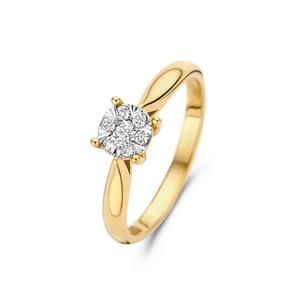 Isabel Bernard De la Paix Hanaé 14 karaat gouden ring | diamant 0.14 ct | - Goud