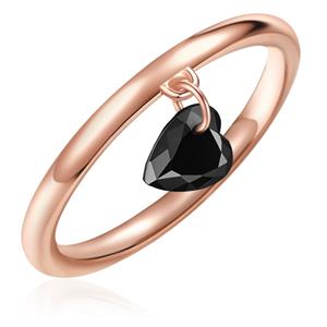 Glanzstücke München Ring Hart Sterling zilver Spinel in Roségoud