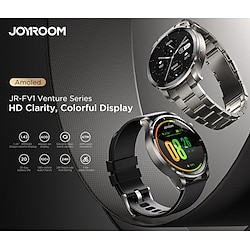 Light in the box Joyroom JR-FV1 Slimme horloge 1.43 inch(es) Smart horloge Bluetooth Stappenteller Gespreksherinnering Fitnesstracker Compatibel met: Android iOS Dames Heren Lange stand-by Handsfree bellen