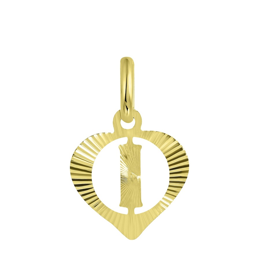 Lucardi Hangers 'Alfabet A' 9 Karaat - goudkleurig