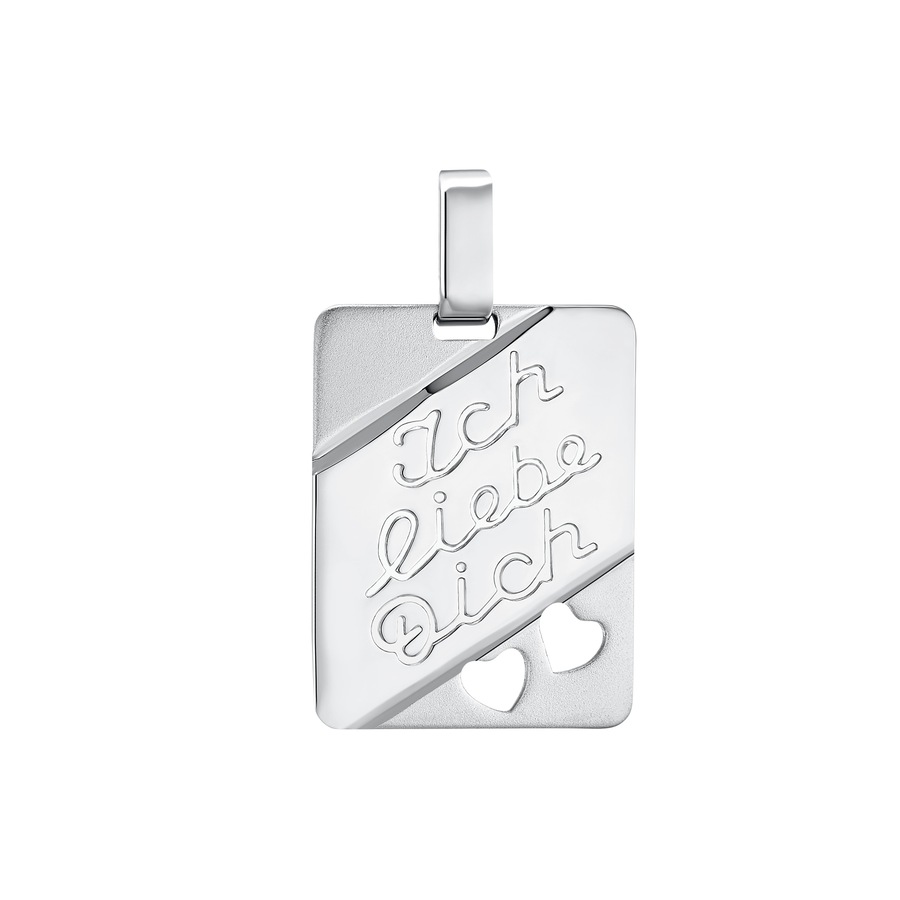 Amor Motief tag voor mannen en vrouwen, unisex, 925 Sterling zilver