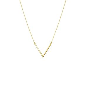 Lucardi Ketting 14 Karaat Goud 45cm -goudkleurig