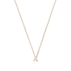 Isabel Bernard La Concorde Dames Ketting Goud - Roségoud (Letter H)