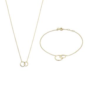 Isabel Bernard Cadeau d'Isabel Dames Armband/Giftset/Ketting Goud - Goud