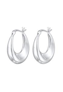 Elli Dames Creools Elegant Chunky in 925 Sterling Zilver