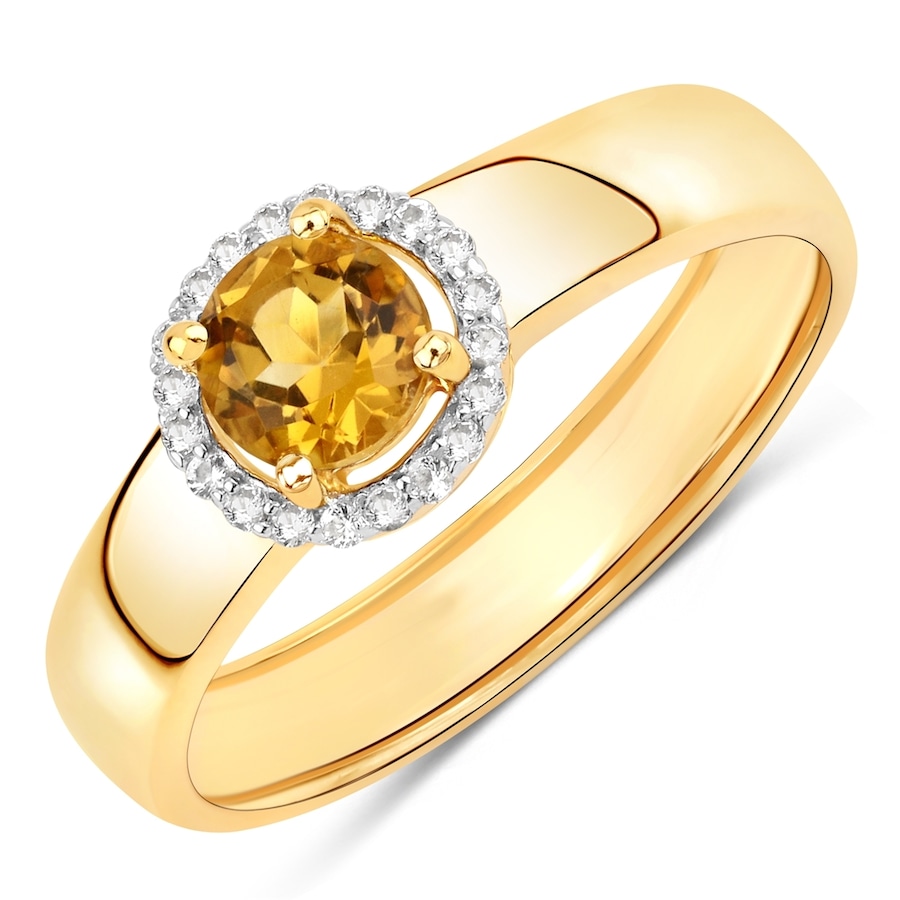 Rafaela Donata Fingerring gelbgold, aus Sterling Silber