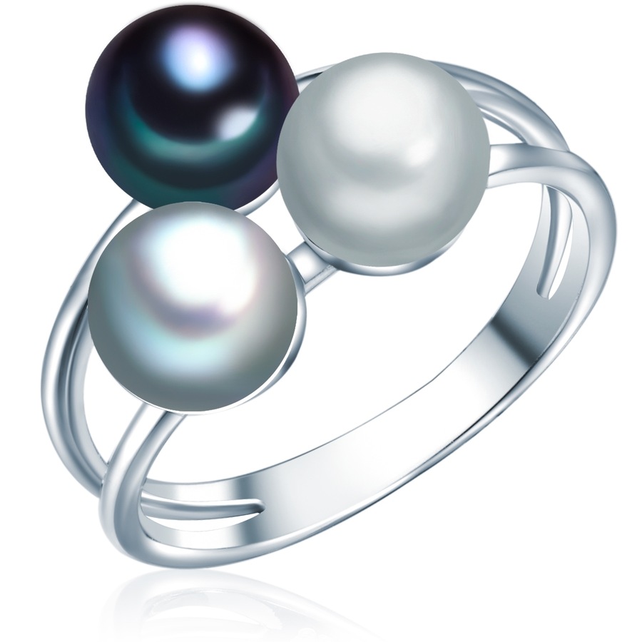 Valero Pearls Ring Sterling zilver Gekweekte zoetwaterparels in Zilver