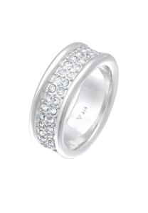 Elli PREMIUM Dames Band Ring Elegant Fonkeling met Kristallen in 925 Sterling Zilver