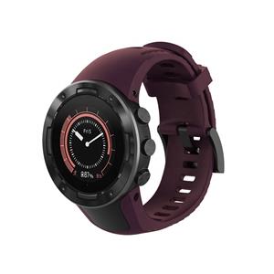 Strap-it Suunto 5 siliconen bandje (aubergine)