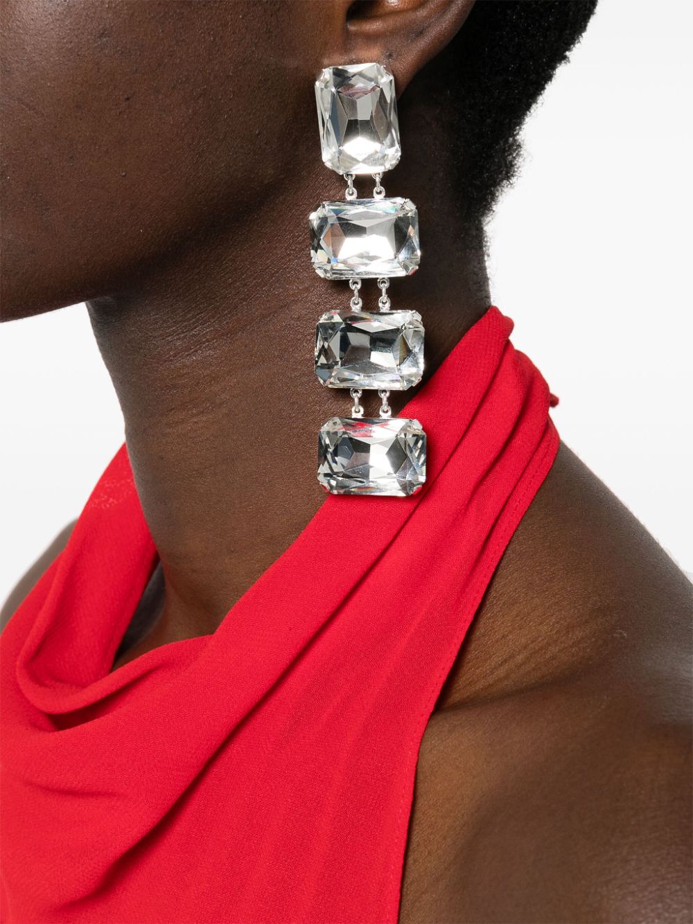 Magda Butrym asymmetric dangle earrings - Zilver