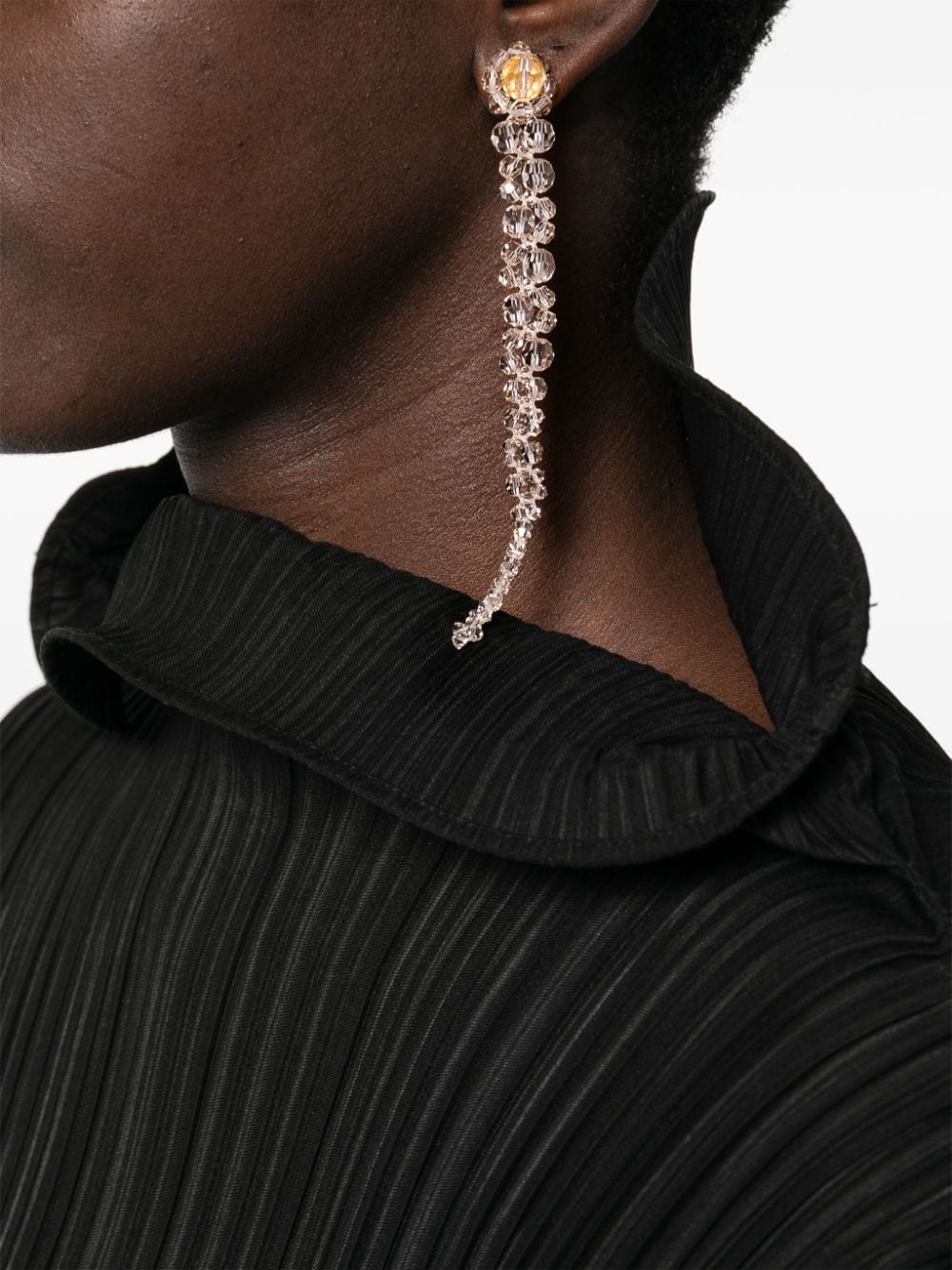 Simone Rocha crystal-embellished dangle earrings - Roze