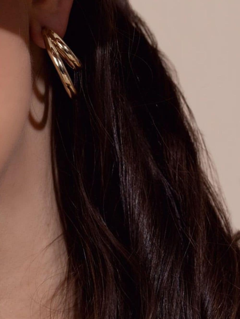 Jennifer Fisher Lilly double-hoop earrings - Goud