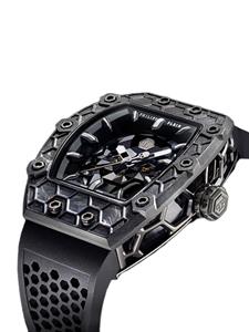 Philipp Plein Crytpo King Carbon Gladiator horloge 44 mm - Zwart