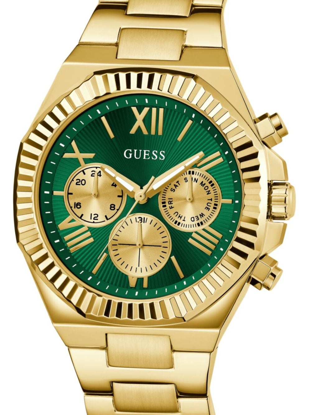 GUESS USA stainless steel chronograph 36mm - Groen