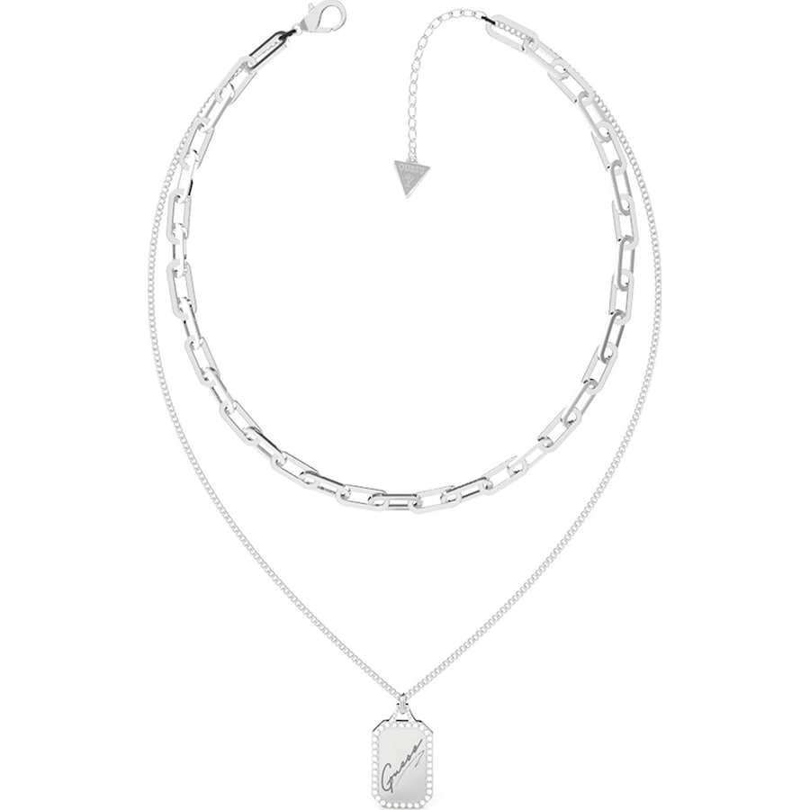 Guess Dames Ketting Staal - Zilver