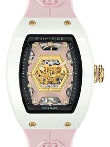 Philipp Plein Crypto Queen CHERRY BLOSSOM ICE QUEEN horloge 44 mm - Roze