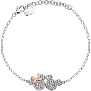 DISNEY Jewelry Silberarmband Disney Mädchen-Armband 925er Silber Zirkonia, Modern