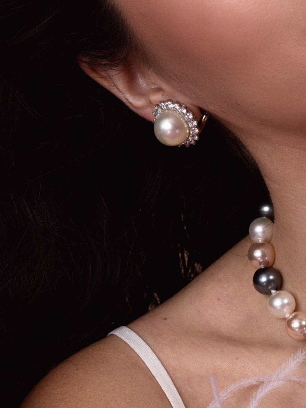 Fantasia by Deserio faux-pearl stud earrings - Wit