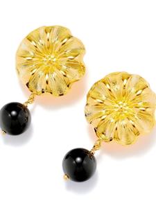 DESTREE Sonia Daisy earrings - Zwart