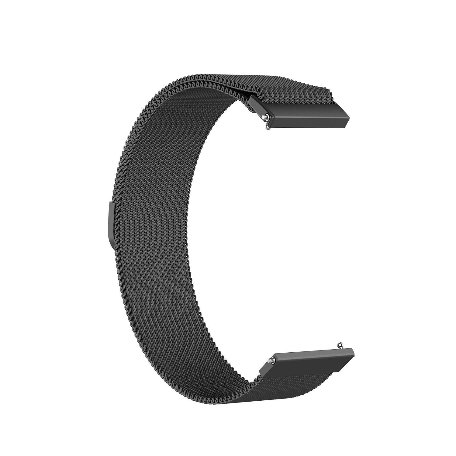 Strap-it Milanese horlogeband 14mm universeel (zwart)