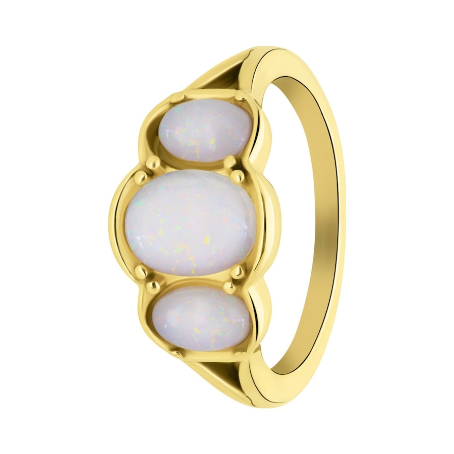 Lucardi Ring Staal - goudkleurig