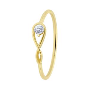 Lucardi Ring 9 Karaat - goudkleurig