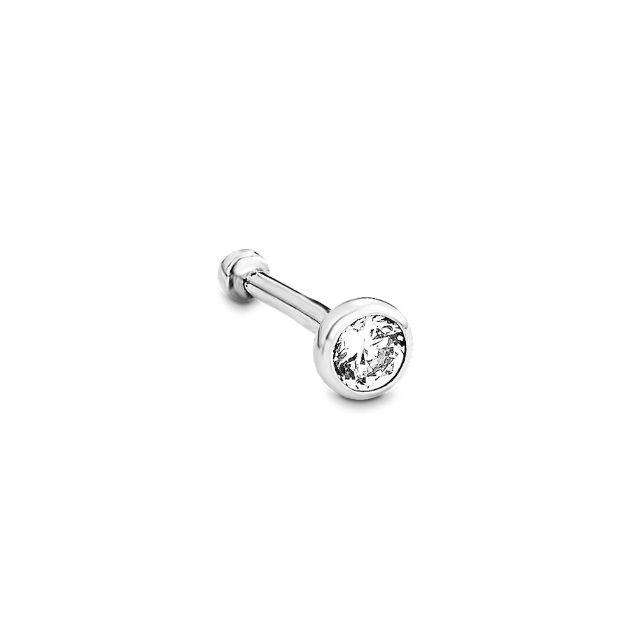 Amor Neus piercing voor dames, 925 Sterling zilver, zirkonia synth.