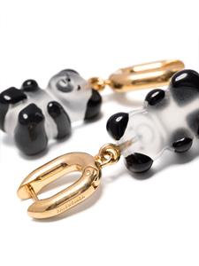 Balenciaga Gummy bear hoop earrings - Zwart