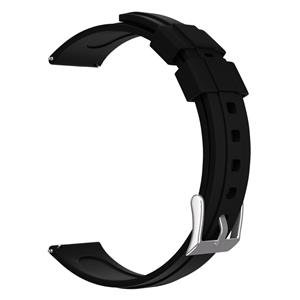 Strap-it Siliconen horlogeband 14mm universeel (zwart)