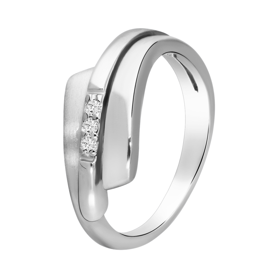 Lucardi Ring Zilver - zilverkleurig