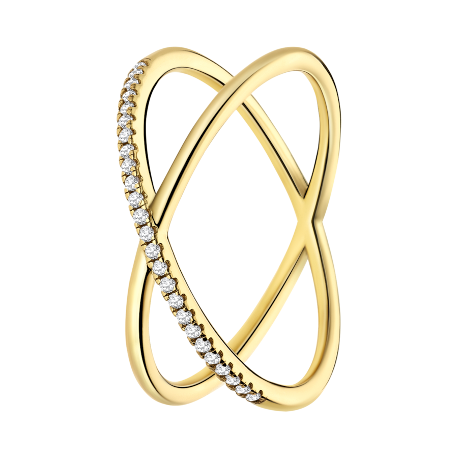 Lucardi Ring Zilver - Zilverkleurig