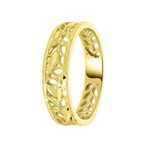 Lucardi Ring 9 Karaat - goudkleurig