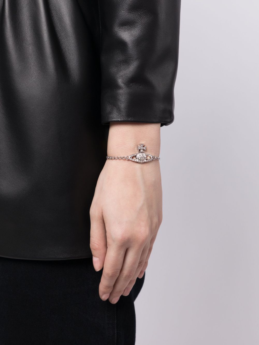 Vivienne Westwood Mayfair armband met plakkaat - Zilver