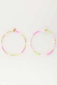 My jewellery Roze armbanden set miyuki