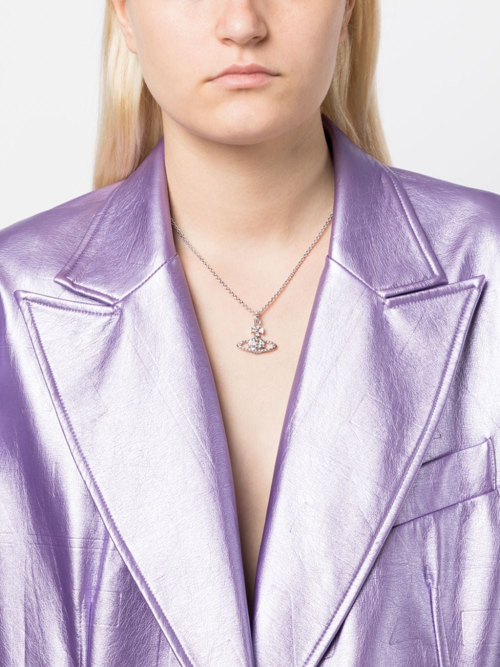 Vivienne Westwood Mayfair halsketting met hanger - Zilver