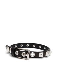 Vaquera stud-embellished leather bracelet - Zwart