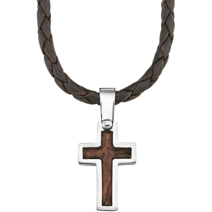 S.Oliver Ketting met hanger voor jongens, roestvrij staal | kruis