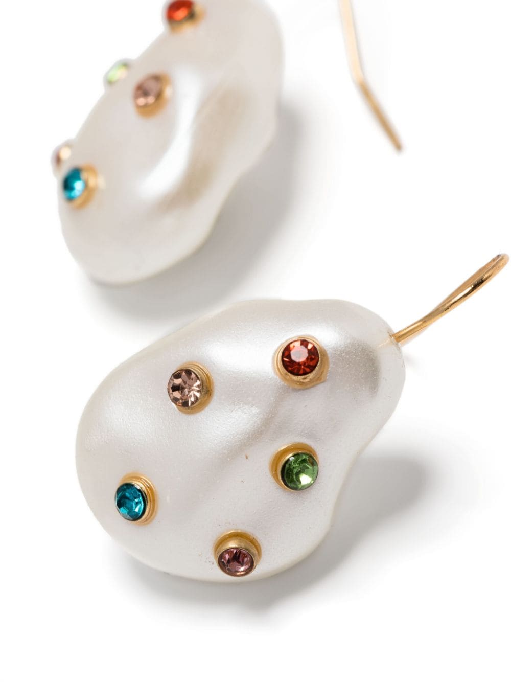 Kenneth Jay Lane crystal-embellished drop earrings - Goud