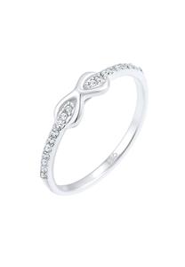 Elli Fingerring Infinity Kristalle Edel Cute 925 Silber