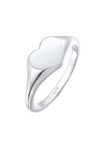 Elli Dames Signet Hart Liefde Symbool in 925 Sterling Zilver