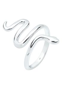 Elli Dames Slang Gebogen Statement in 925 Sterling Zilver