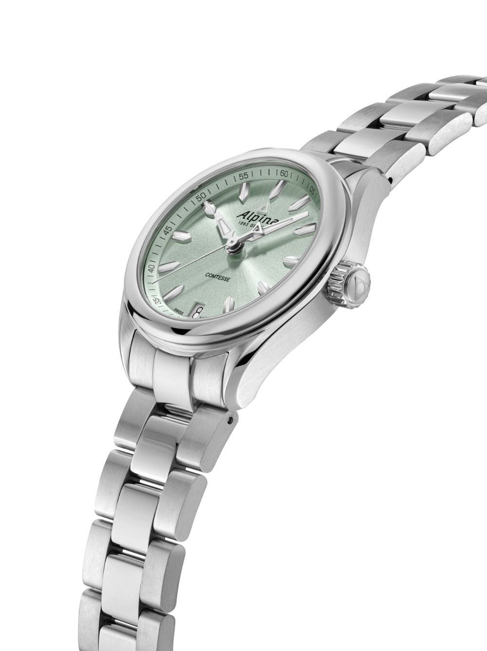 Alpina Alpiner Comtesse 34mm horloge - Groen