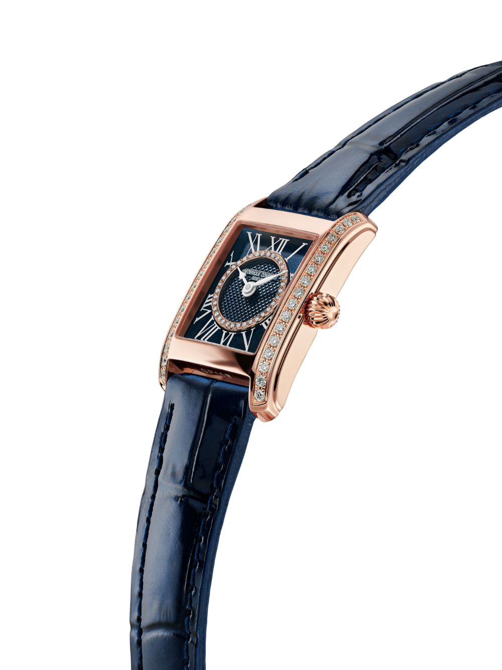 Frederique Constant Classic Carrée dames 23mm horloge - Roze