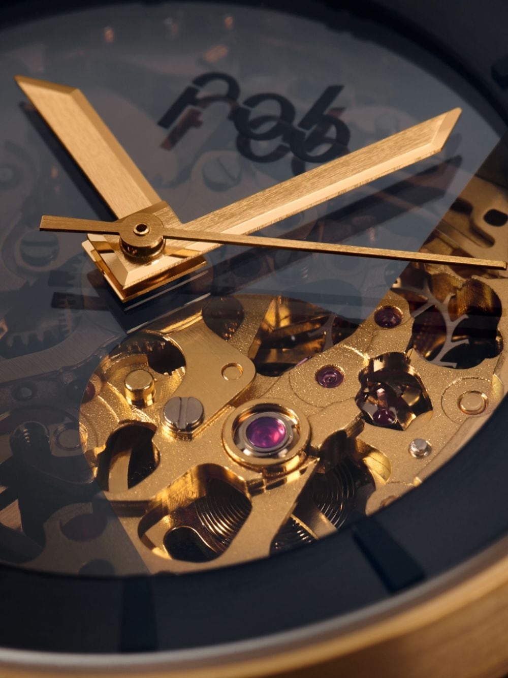 Fob Paris R360 gouden manchet 36 mm horloge - Zwart